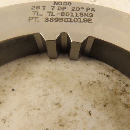Invo Spline Inc. 26T 7DP 20° PA NO GO Involute Spline Ring Gauge