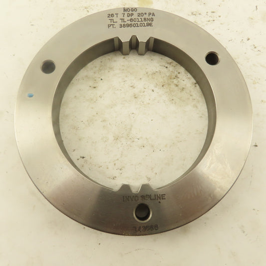 Invo Spline Inc. 26T 7DP 20° PA NO GO Involute Spline Ring Gauge