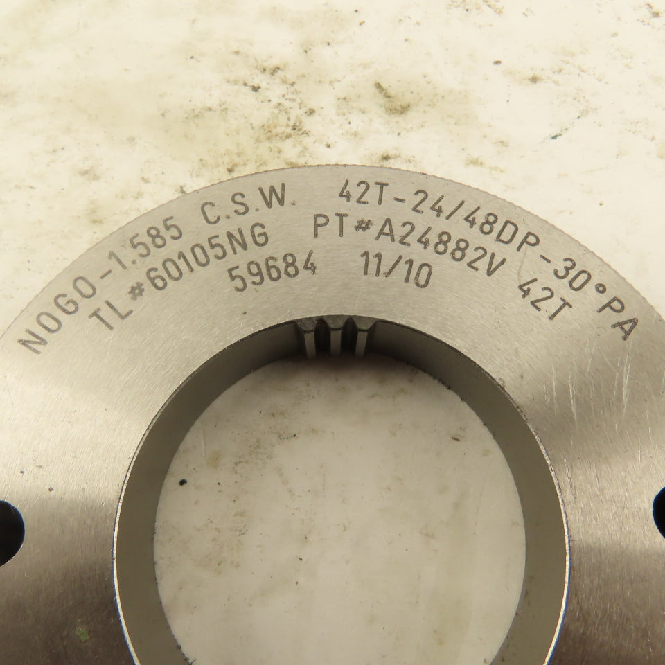 Western Pegasus 42T 24/48 DP 30°PA NO GO Ring Gauge 1.585 CSW