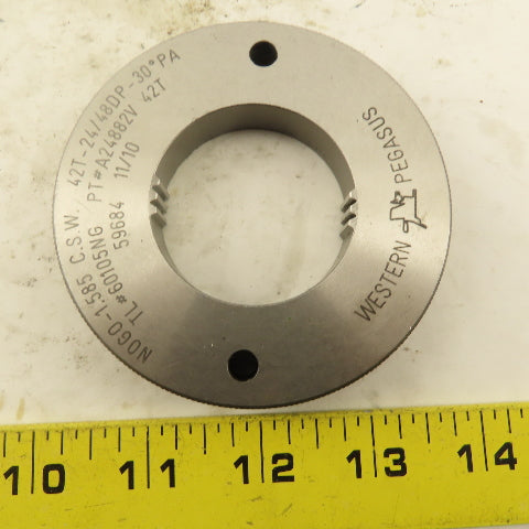 Western Pegasus 42T 24/48 DP 30°PA NO GO Ring Gauge 1.585 CSW