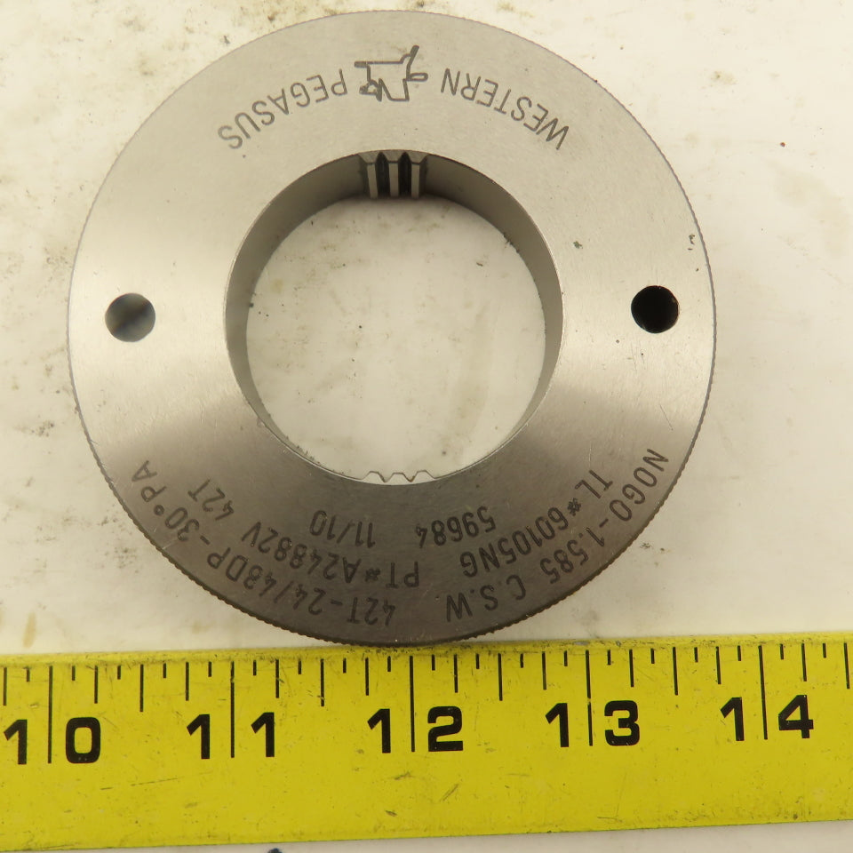 Western Pegasus 42T 24/48 DP 30°PA NO GO Ring Gauge 1.585 CSW
