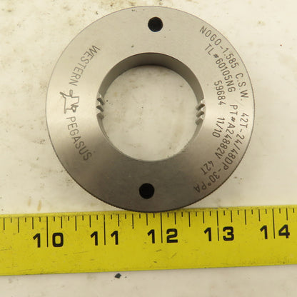 Western Pegasus 42T 24/48 DP 30°PA NO GO Ring Gauge 1.585 CSW