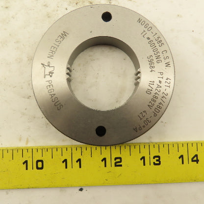 Western Pegasus 42T 24/48 DP 30°PA NO GO Ring Gauge 1.585 CSW