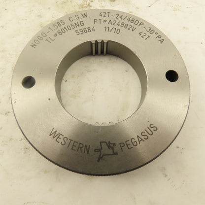 Western Pegasus 42T 24/48 DP 30°PA NO GO Ring Gauge 1.585 CSW