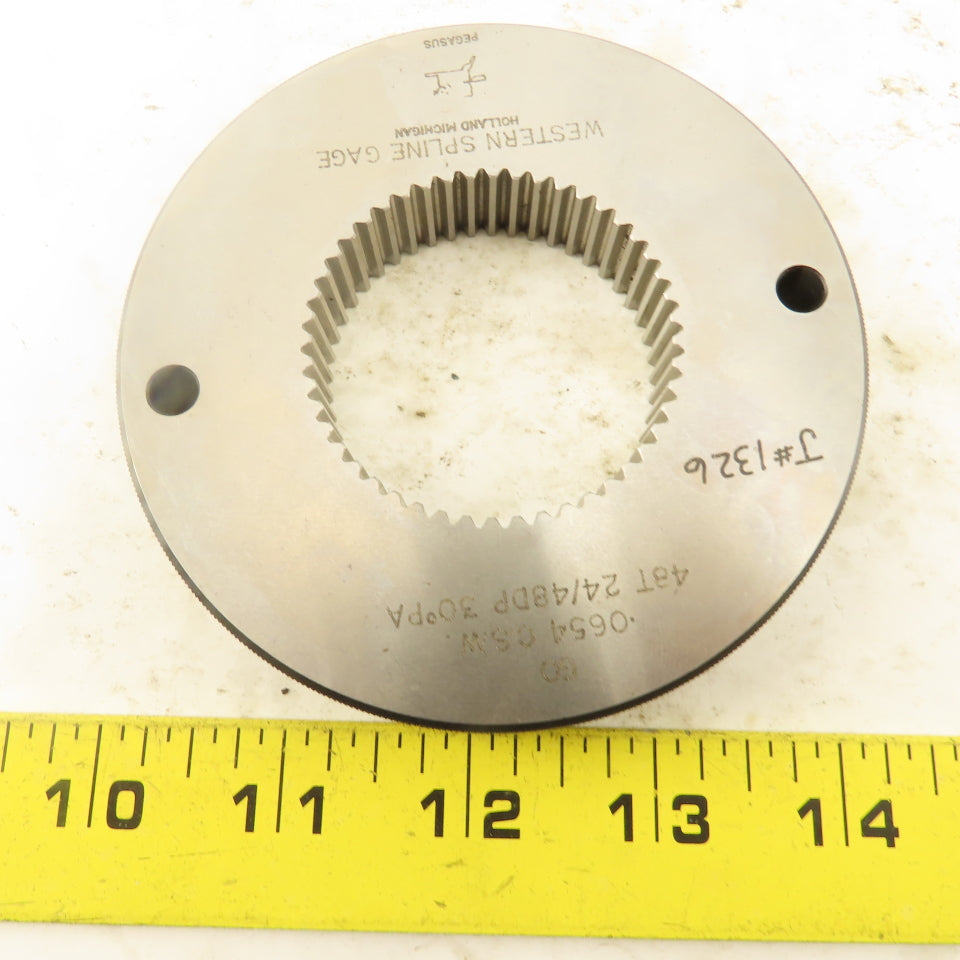 Western Spline 48T 24/48 DP 30°PA GO Ring Gauge .0654 CSW