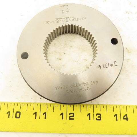 Western Spline 48T 24/48 DP 30°PA GO Ring Gauge .0654 CSW