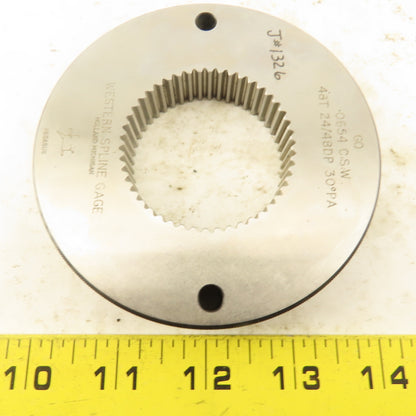 Western Spline 48T 24/48 DP 30°PA GO Ring Gauge .0654 CSW