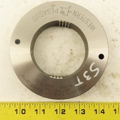Western Pegasus 53T 20/40DP 30°PA NO GO Ring Gauge 0.0755 CSW