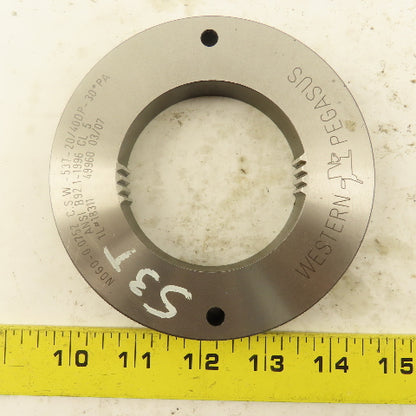 Western Pegasus 53T 20/40DP 30°PA NO GO Ring Gauge 0.0755 CSW