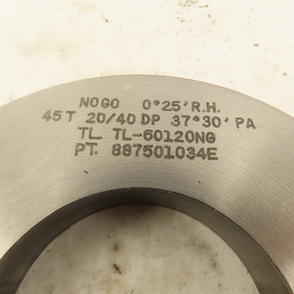 Eagle Spline 45T 20/40 DP 37°30'PA 0°25'RH NO GO Ring Gauge