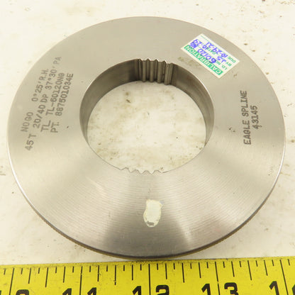 Eagle Spline 45T 20/40 DP 37°30'PA 0°25'RH NO GO Ring Gauge