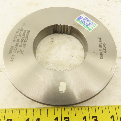 Eagle Spline 45T 20/40 DP 37°30'PA 0°25'RH NO GO Ring Gauge
