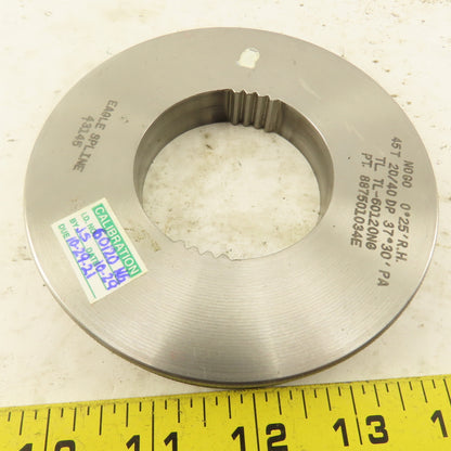 Eagle Spline 45T 20/40 DP 37°30'PA 0°25'RH NO GO Ring Gauge