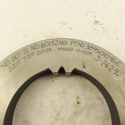 22T 7-DP 20°PS NO GO Spline Gear Ring Gauge