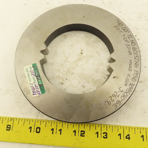 22T 7-DP 20°PS NO GO Spline Gear Ring Gauge