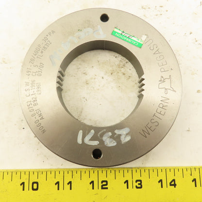 Western Pegasus 49T 20/40DP 30° PA NO GO Ring Gauge 0.0752