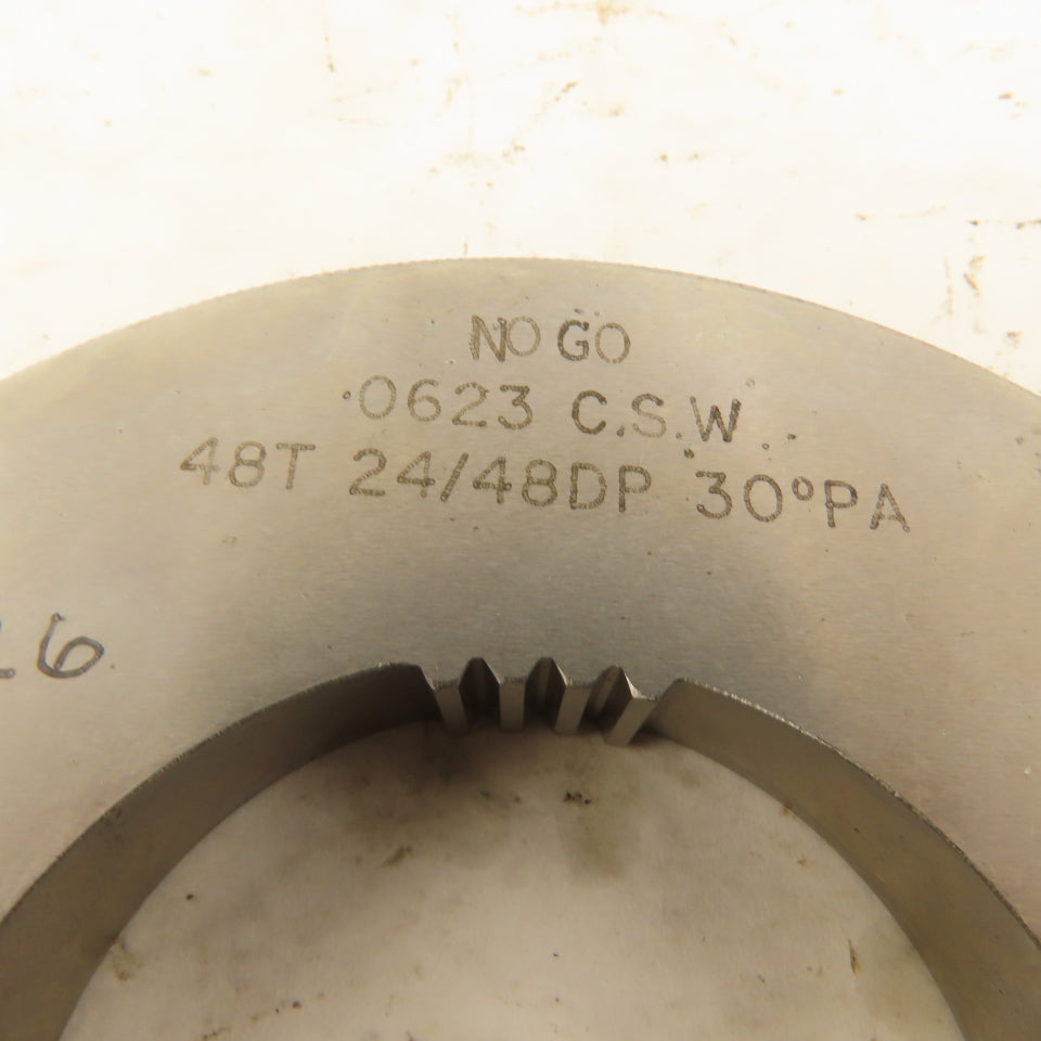 Western Spline 48T 24/48DP 30°PA NO GO Ring Gauge .0623CSW