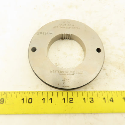 Western Spline 48T 24/48DP 30°PA NO GO Ring Gauge .0623CSW