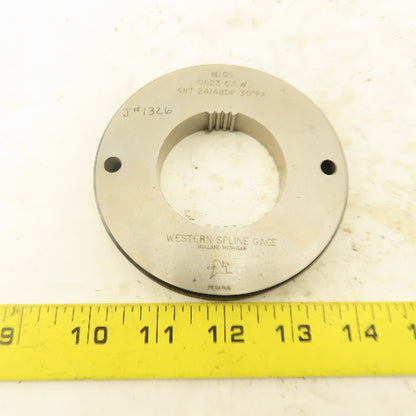 Western Spline 48T 24/48DP 30°PA NO GO Ring Gauge .0623CSW