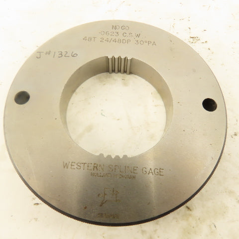 Western Spline 48T 24/48DP 30°PA NO GO Ring Gauge .0623CSW