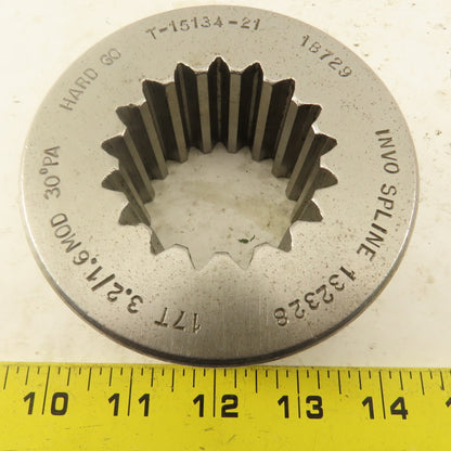 Invo Spline Inc. 17T 3.2/1.6 MOD 30°PA Hard GO Ring Gauge
