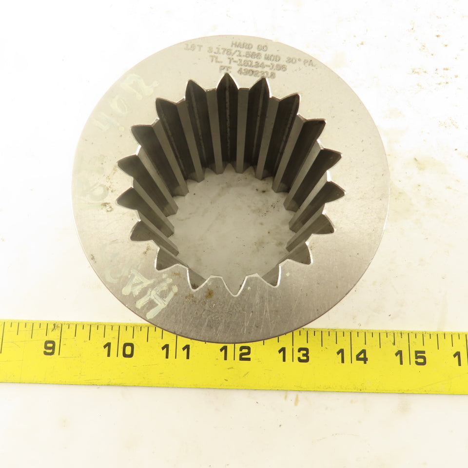 Invo Spline Inc. 18T 3.175/1.588 MOD 30°PA Hard GO Ring Gauge