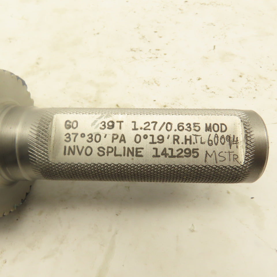 Invo Spline Inc. 39T 1.27/0.635 MOD 37°30'/PA 0°19' RH GO Plug Gauge