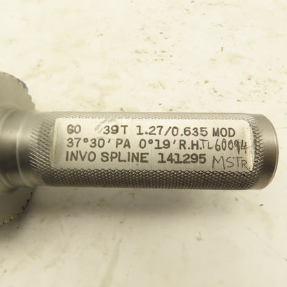 Invo Spline Inc. 39T 1.27/0.635 MOD 37°30'/PA 0°19' RH GO Plug Gauge