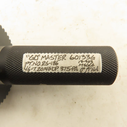 46T 20/40DP 37.5°PA 0°-19' RH Plug GO Gauge