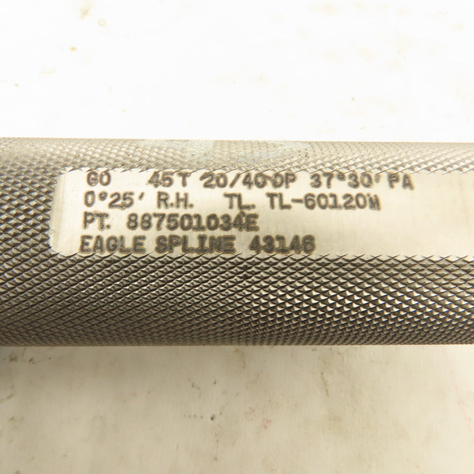 Eagle Spline 45T 20/40DP 37° 30' PS 0°25' RH Plug GO Gauge