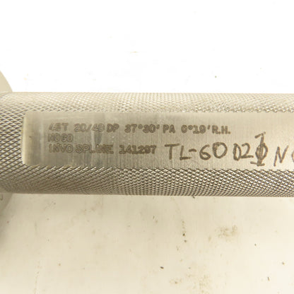 Invo Spline 46T 20/40DP 37° 30' PS 0°19' RH Plug NO GO Gauge