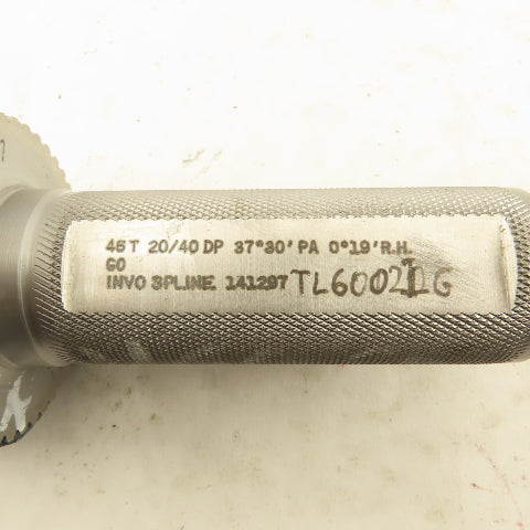 Invo Spline Co. 46T 20/40DP 37°30'PA 0°19'RH Plug GO Gauge