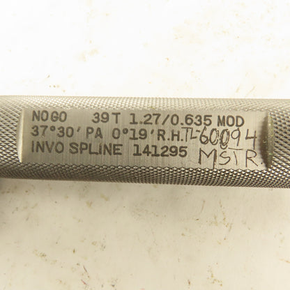 Invo Spline Co. 39T 1.27/0.635 MOD 37°30'PA 0°19'RH Plug NO GO Gauge
