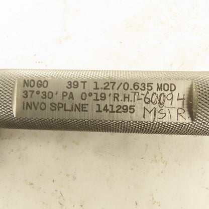 Invo Spline Co. 39T 1.27/0.635 MOD 37°30'PA 0°19'RH Plug NO GO Gauge