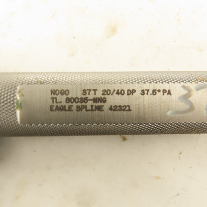 Eagle Spline 37T 20/40 DP 37.5° PA NO GO Plug Gauge