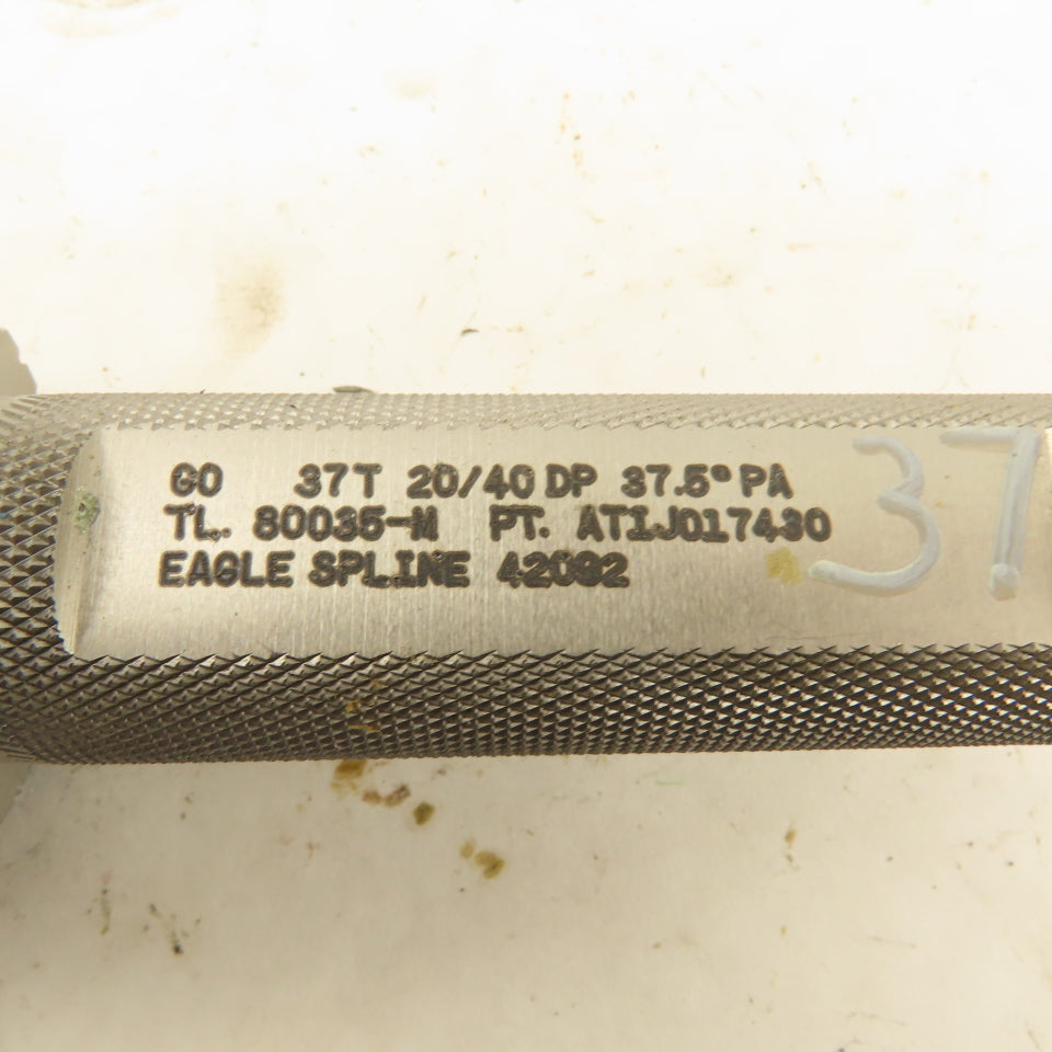 Eagle Spline 37T 20/40DP 37.5° PA GO Plug Gauge