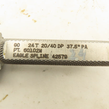 Eagle Spline 24T 20/40 DP 37.5°PA GO Plug Gauge