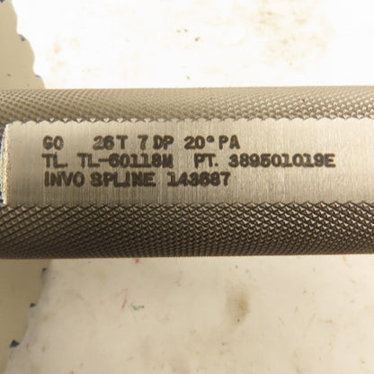 Invo Spline 26T 7DP 20° PA GO Plug Gauge