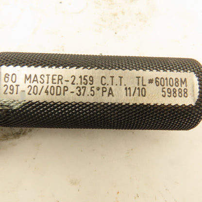 Western Pegasus 29T 20/40 DP 37.5°PA Master Go Plug Gauge 2.159 CTT