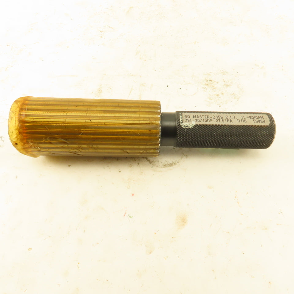Western Pegasus 29T 20/40 DP 37.5°PA Master Go Plug Gauge 2.159 CTT