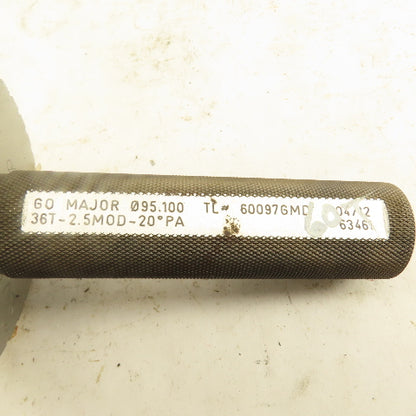 Western Pegasus 36T 2.5 MOD 20° PA GO Major 95.100 OD Plug Gauge