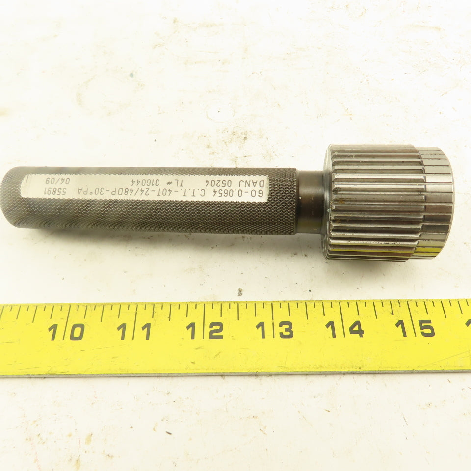 Western Pegasus 40T 24/48DP 30° PA GO Plug Gauge 0.0654 CTT