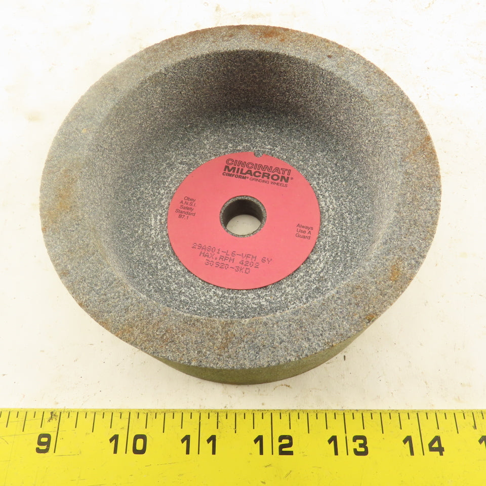 Cincinnati Milacron 29A80 5" x 2" Straight Grinding Cup Wheel 9/16" Wall