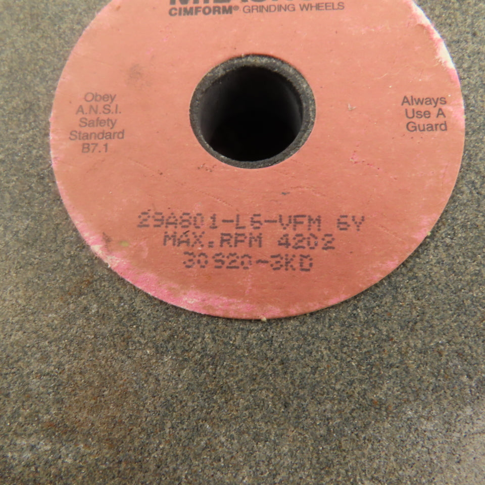 Cincinnati Milacron 29A80 5" x 2" Straight Grinding Cup Wheel 9/16" Wall