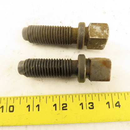3/4-10 Square Head Set Screw Dog Point 2-1/4" Ring Shoulder Lot Of 2