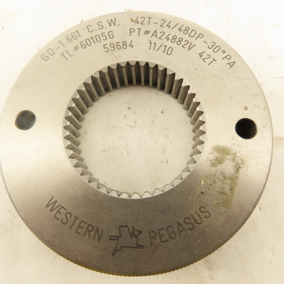 Western Pegasus 42T 24/48DP 30°PA GO Ring Gauge 1.661 CSW