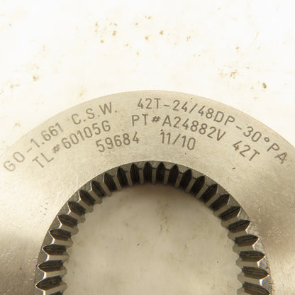 Western Pegasus 42T 24/48DP 30°PA GO Ring Gauge 1.661 CSW