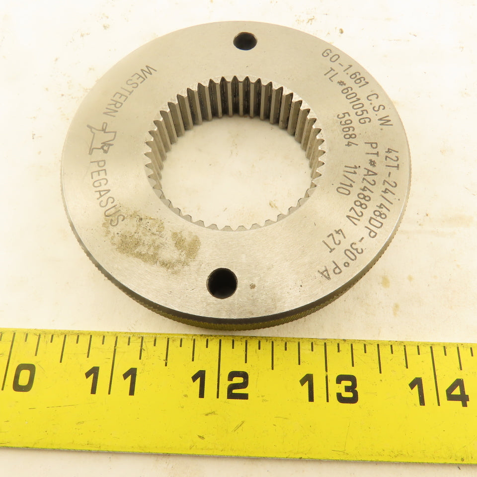 Western Pegasus 42T 24/48DP 30°PA GO Ring Gauge 1.661 CSW
