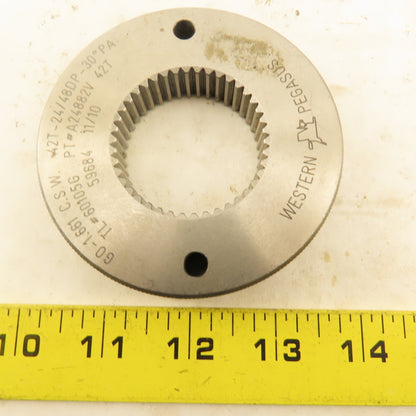 Western Pegasus 42T 24/48DP 30°PA GO Ring Gauge 1.661 CSW