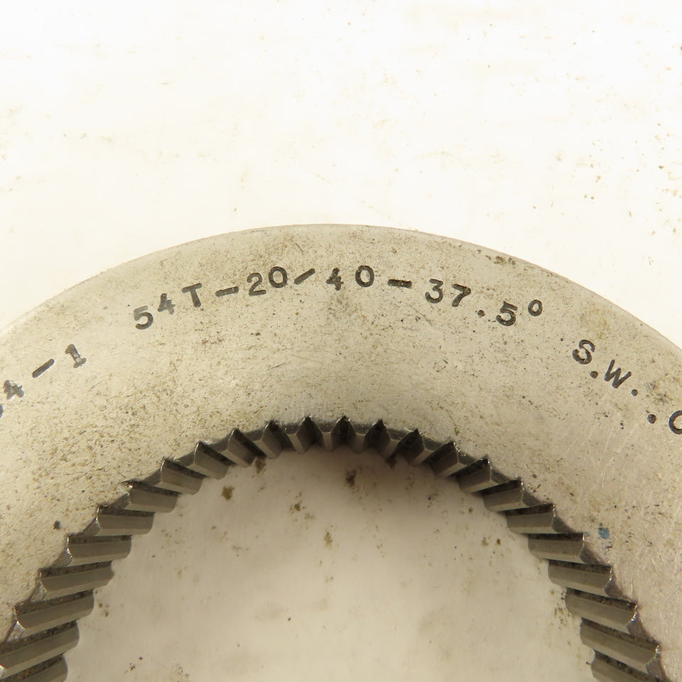 Western Pegasus 54T 20/40DP 37.5° PA 0°8' Helix RH GO Ring Gauge .0833SW